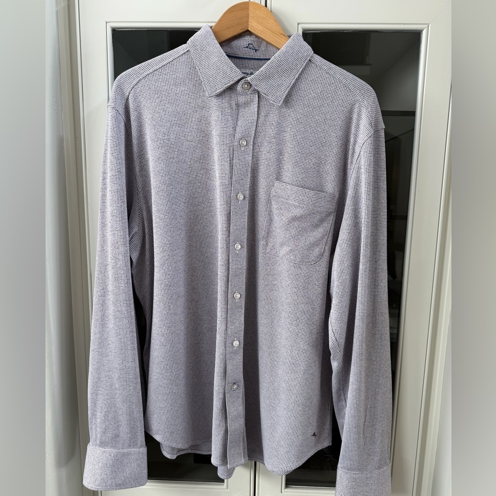 NWOT Men’s Tommy Bahama The San Lucio Stretch, size Large, Lavender and White